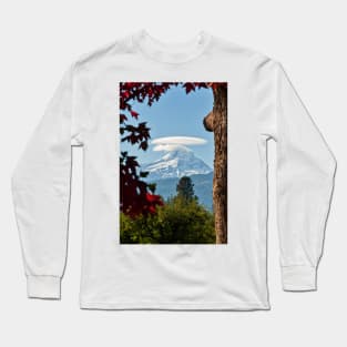 Mount Hood Close Up Long Sleeve T-Shirt